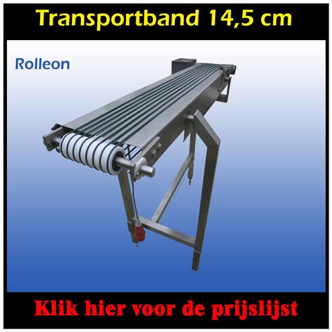 RVS transportband te koop 14.5 cm 
