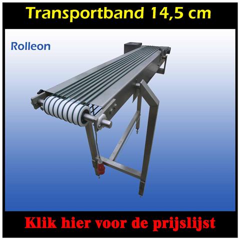 RVS transportband te koop 14.5 cm