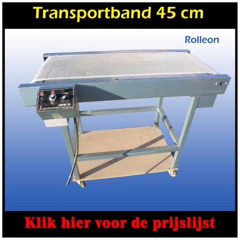 Aangedreven transportband 45 cm
