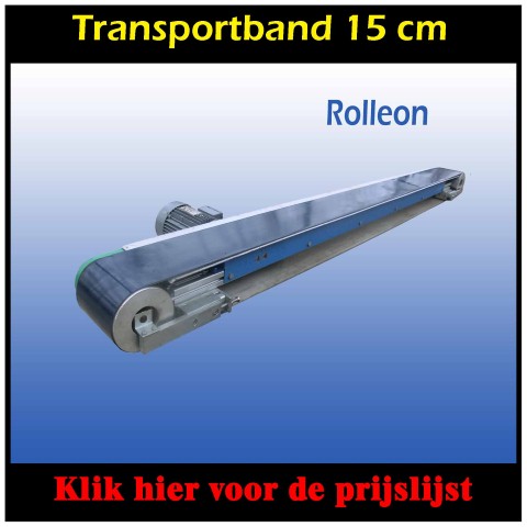 transportbanden gebruikt 15 cm