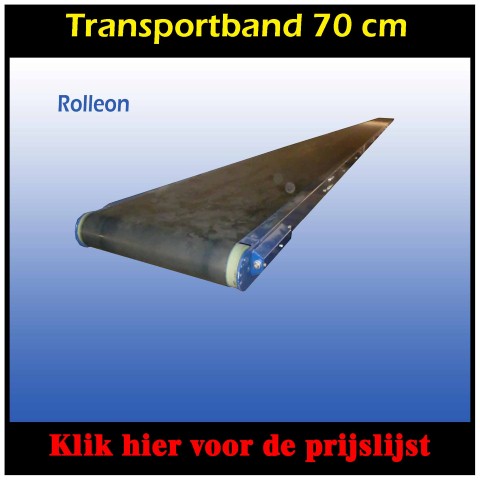 Aangedreven transportband 70 cm