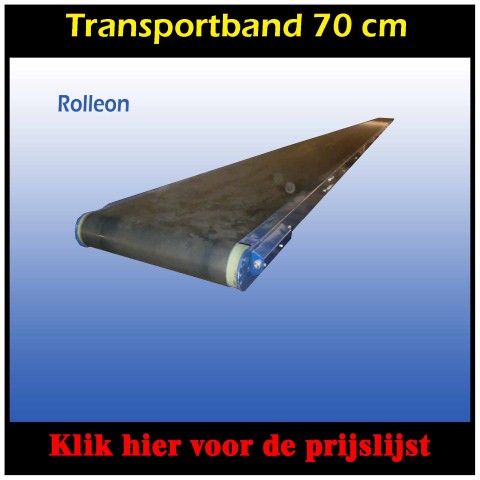 Aangedreven transportband 70 cm 