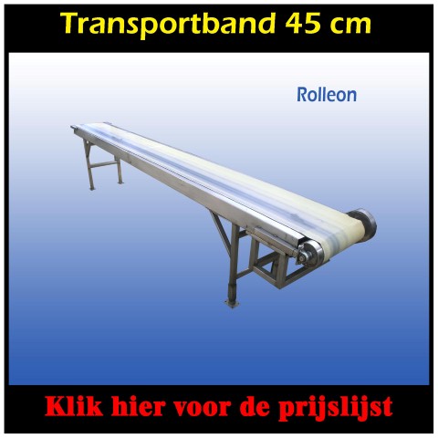 transportband RVS 45 cm